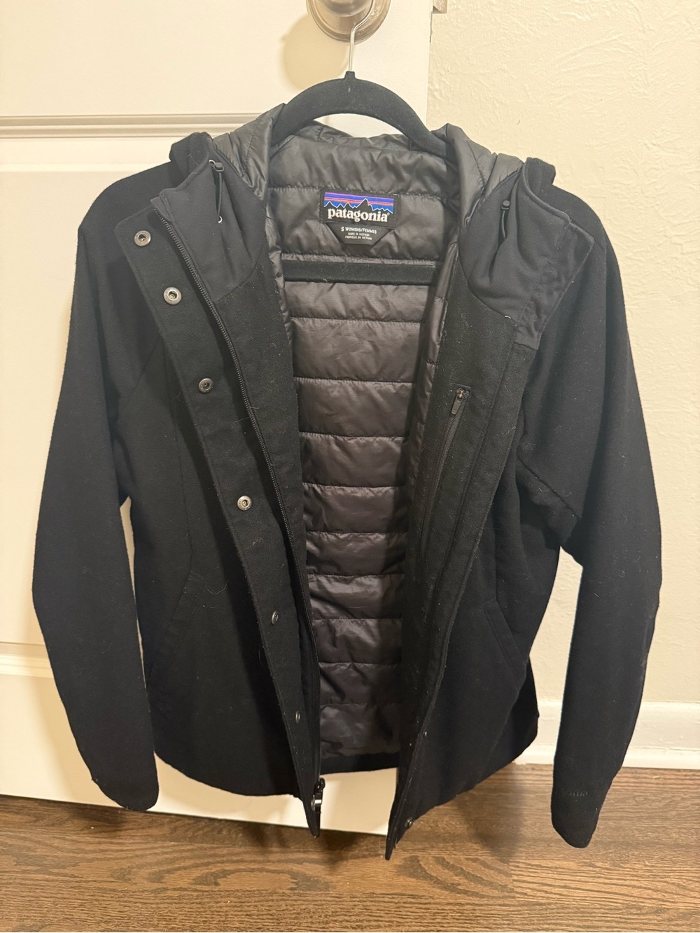 Patagonia Black Insulated Hooded Jacket